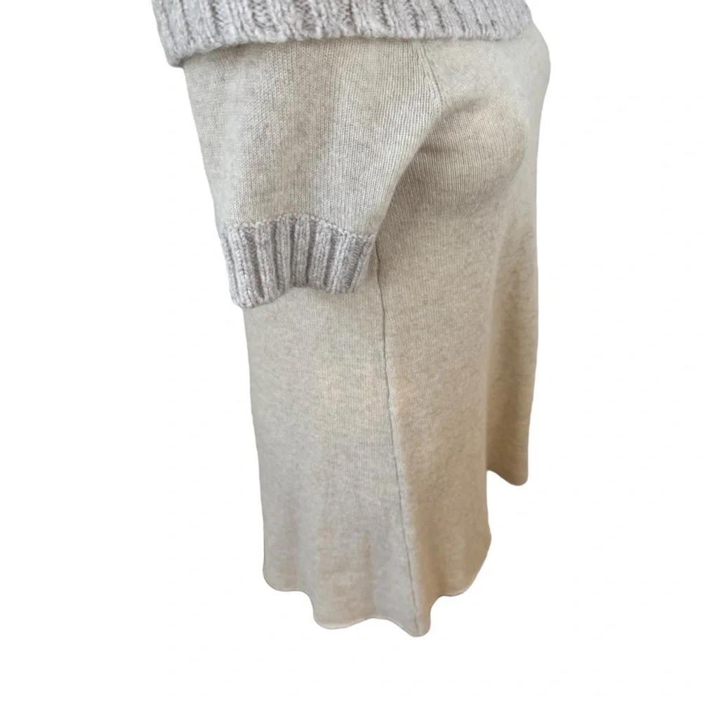 Alice + Olivia Cream Cowl Neck Sweater
